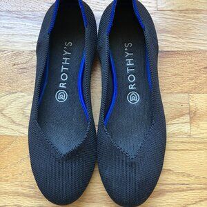 Rothys Black Solid The Flat